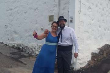 Una diana floreada prepara a Lomo Magullo para la Traída del Agua (Foto Francisco Javier Santana y José Florido)